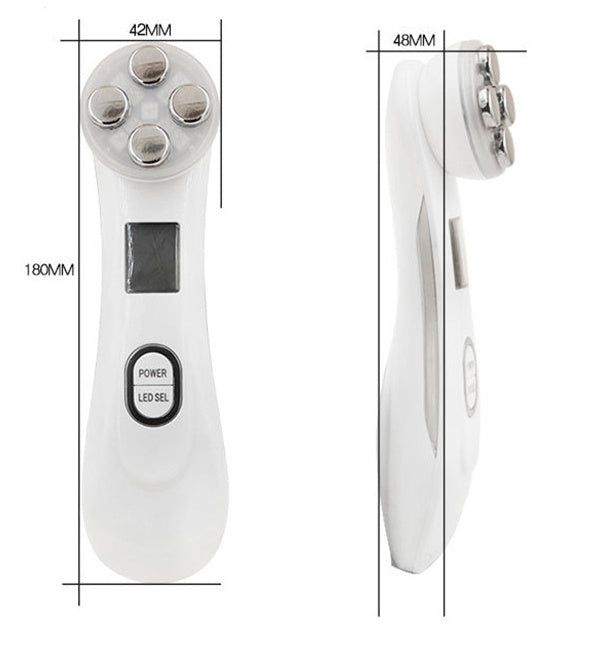 Microcurrent Face Massager with RF + EMS + Phototherapy (LED Therapy) for Lifting and Firming Skin