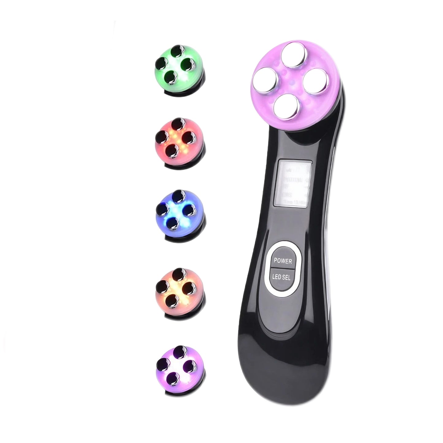 Microcurrent Face Massager with RF + EMS + Phototherapy (LED Therapy) for Lifting and Firming Skin