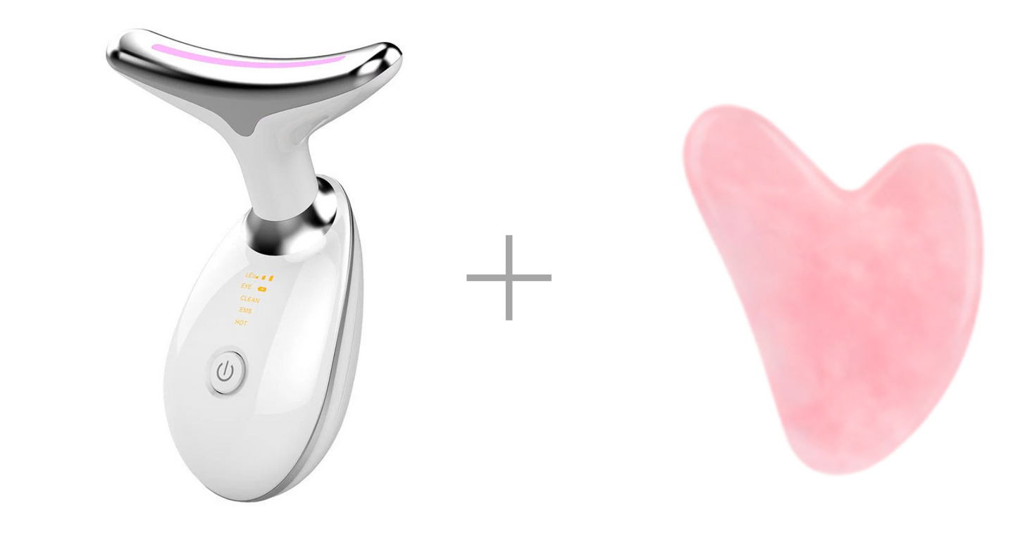 EMS Facial & Neck Lifting Massager for Wrinkle Reduction & Skin Tightening