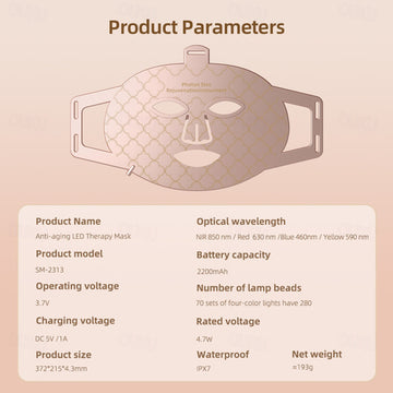 LED Red Light Therapy Face Mask