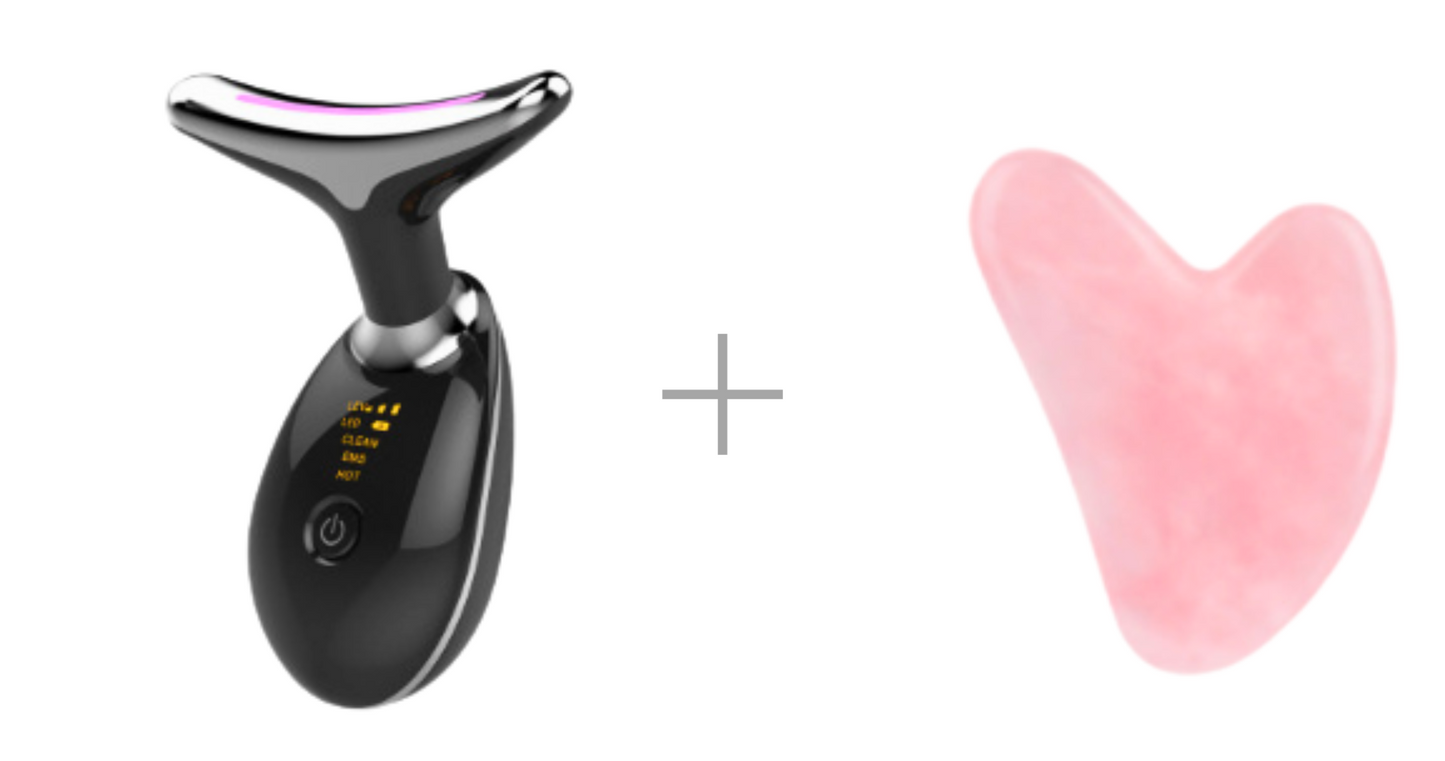 EMS Facial & Neck Lifting Massager for Wrinkle Reduction & Skin Tightening